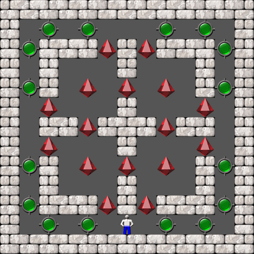 Sokoban Cubes & Tubes level 15